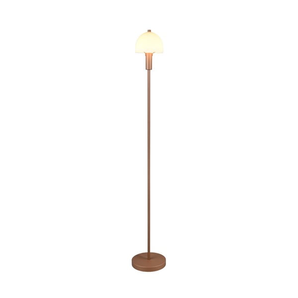 Lampadar în culoarea bronz cu abajur din sticlă (înălțime 120 cm) Glenn – Trio-image-1