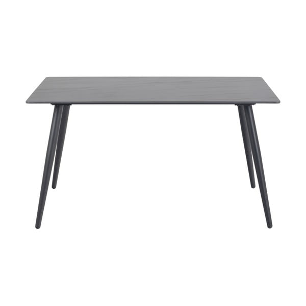 Masă cu blat din ceramică Actona Wicklow, 80 x 140 cm, negru-image-2