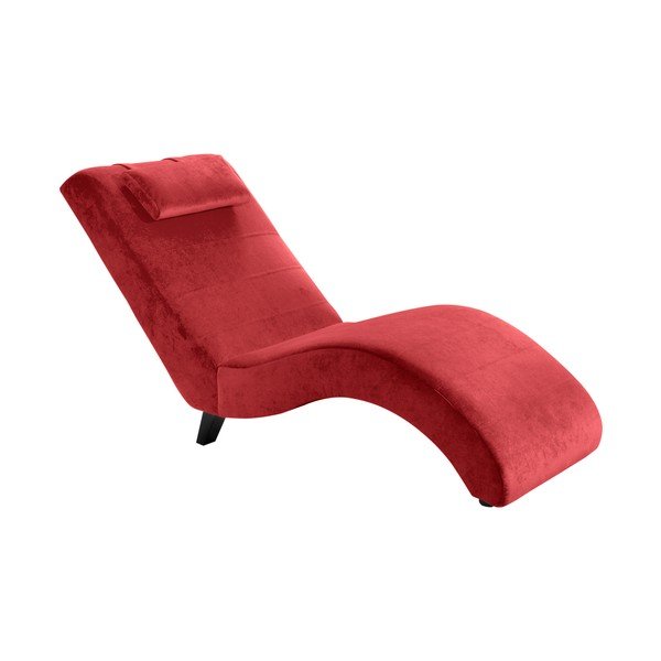 Șezlong Max Winzer Norris Velvet, roșu-image-3
