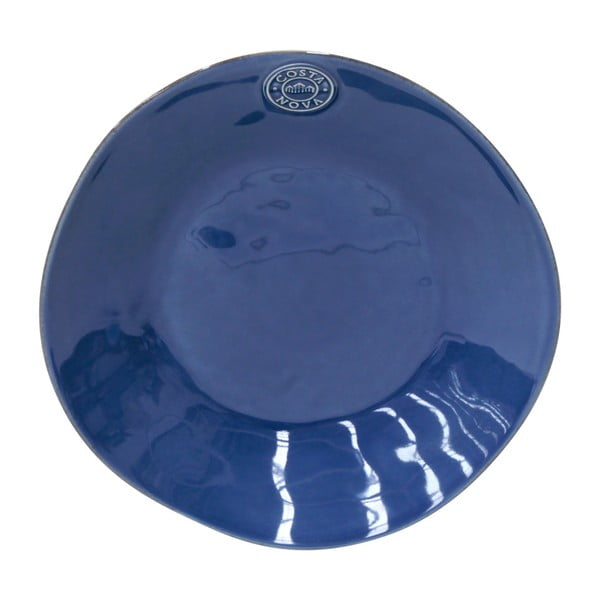 Farfurie adâncă din gresie ceramică Costa Nova Denim, ⌀ 25 cm, albastru