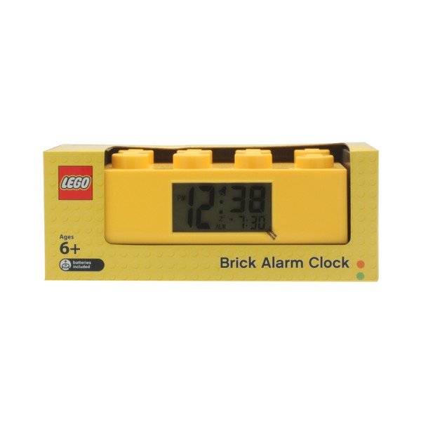 Ceas deșteptător LEGO® Brick, galben-image-3