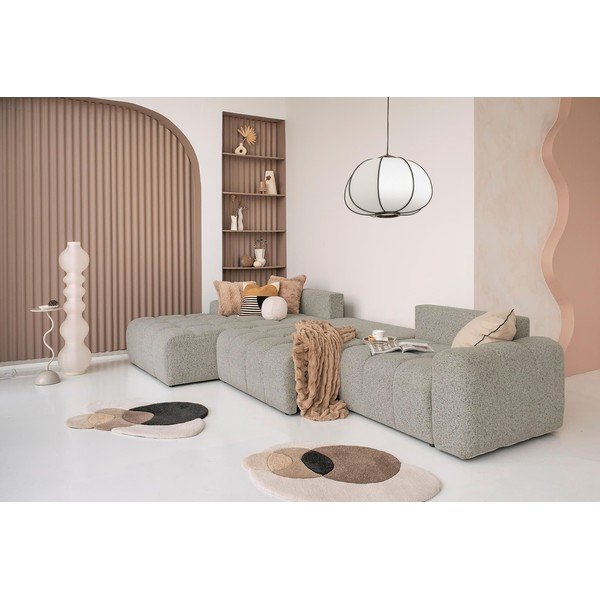 Colțar modular maro deschis extensibil/cu spațiu de depozitare (cu colț pe partea stângă) Lulu – Miuform-image-1