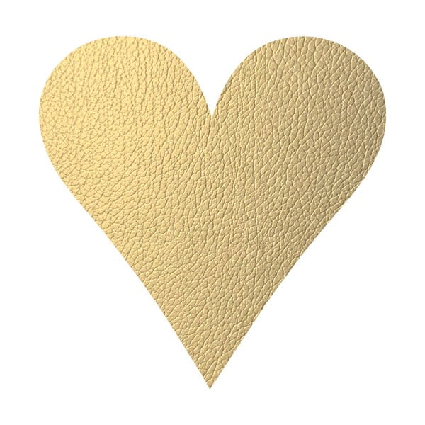 Suport pentru farfurii din piele ecologică 30x30 cm Heart Hippo – LIND DNA