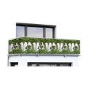 Paravan pentru balcon verde din plastic 500x85 cm – Maximex