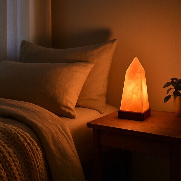 Lampă de sare portocalie (înălțime 28 cm) Nepal – Premier Housewares-image-1