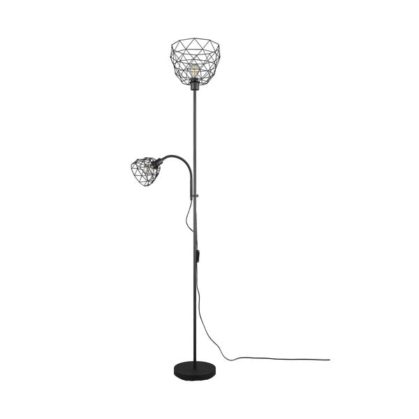 Lampadar negru cu abajur din metal (înălțime 180 cm) Haval – Trio-image-2