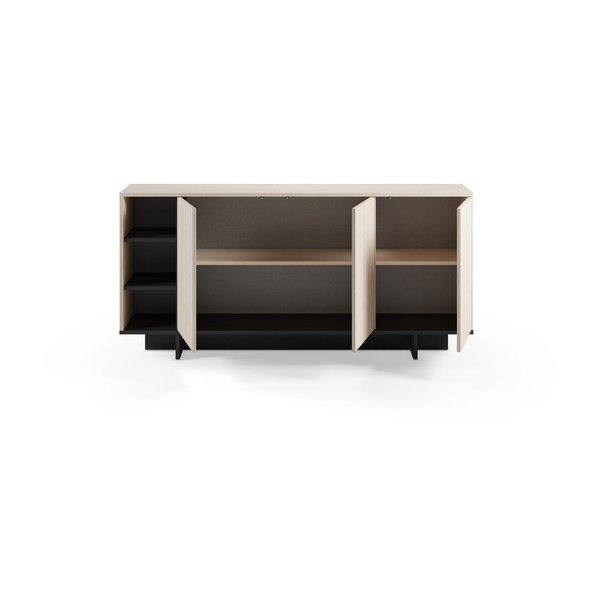 Dulap negru 170x80x40 cm Cequoia – Marckeric-image-2