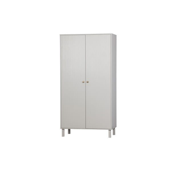 Șifonier gri deschis din lemn de pin 100x195 cm Madu – WOOOD-image-1