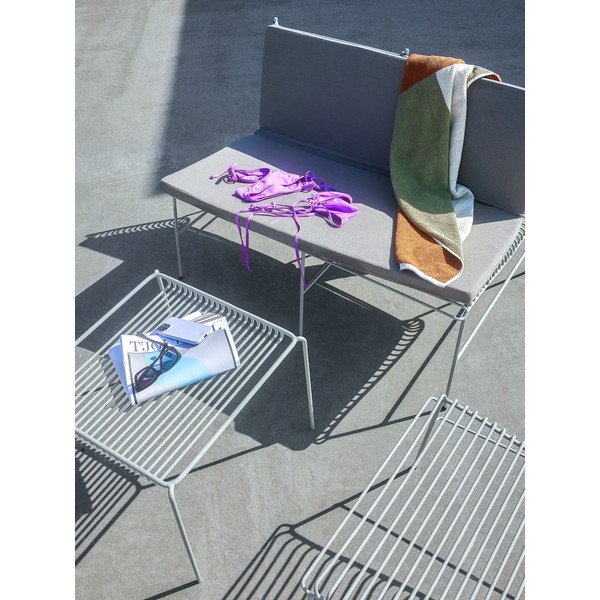 Bancă de grădină albă din metal String – Hübsch-image-3