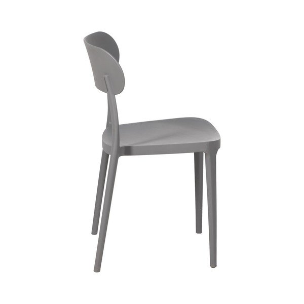 Scaune de dining gri 2 buc. din plastic – Ixia-image-4