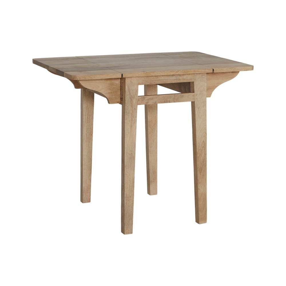Masă de dining extensibilă din lemn de mango cu blat suplimentar 43,5x60 cm Derri – Ellos Home