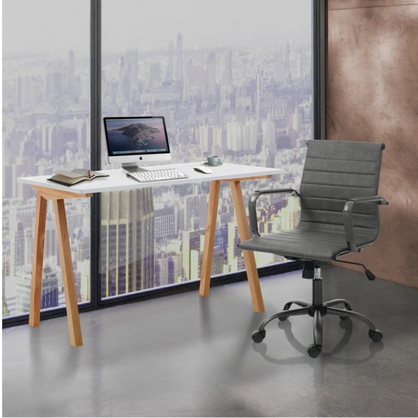 Birou cu blat alb 60x120 cm Mak – Tomasucci-image-1