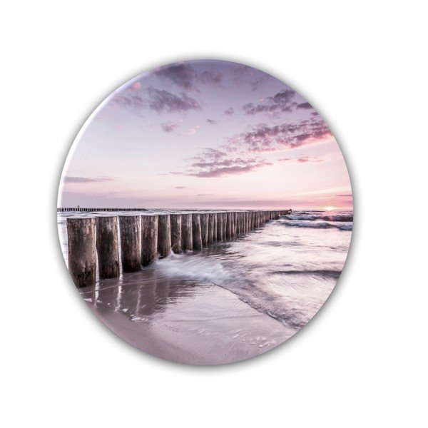 Decorațiune perete Styler Glasspik Ringart Sunset, ø 70 cm-image-2