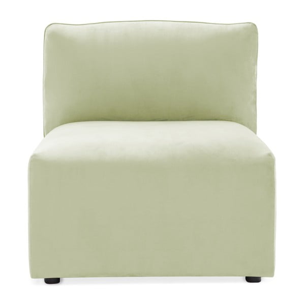 Modul de mijloc pentru canapea Vivonita Velvet Cube, verde deschis