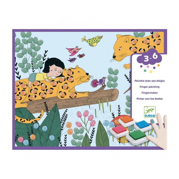 Set creativ pentru colorat cu degetele Djeco Nature-image-3