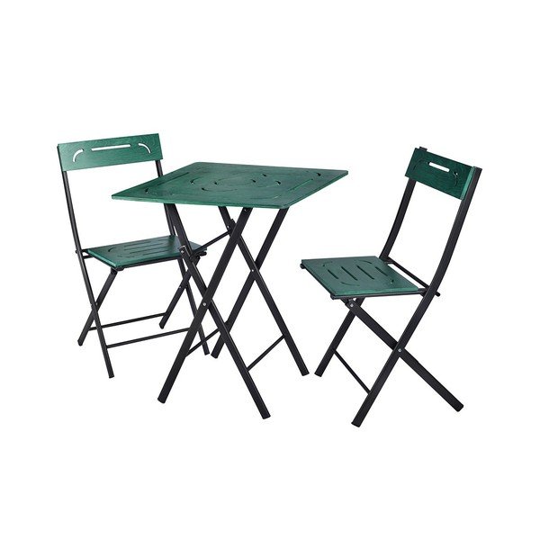 Set de dining pentru grădină verde închis pentru două persoane Bistro – Floriane Garden-image-2