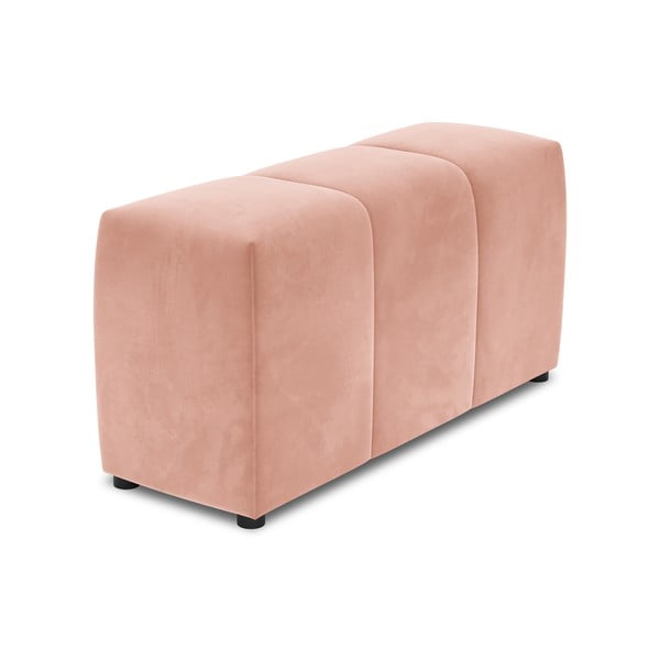 Cotieră pentru canapea modulară roz cu tapițerie din catifea Rome Velvet - Cosmopolitan Design