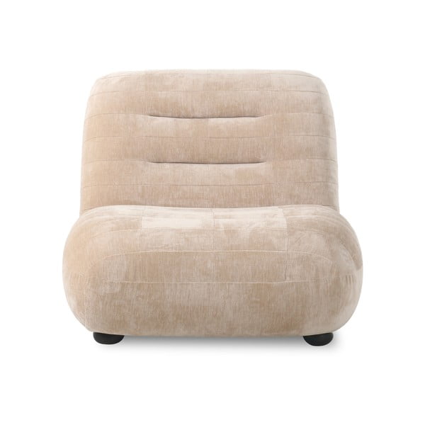 Fotoliu bej cu tapițerie din catifea Wyatt – Dutchbone-image-1