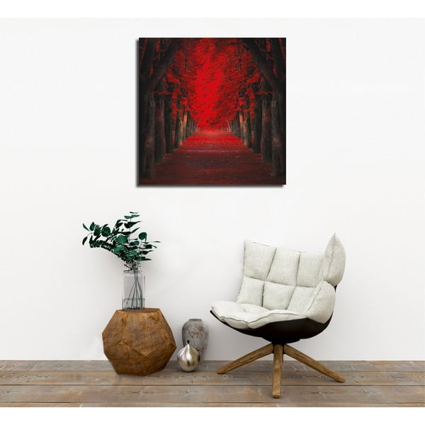 Tablou pe pânză Red Trees, 45 x 45 cm-image-1
