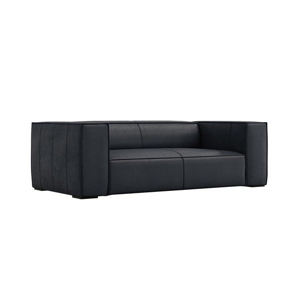 Canapea albastru-închis cu tapițerie din piele 212 cm Madame – Windsor & Co Sofas-image-1
