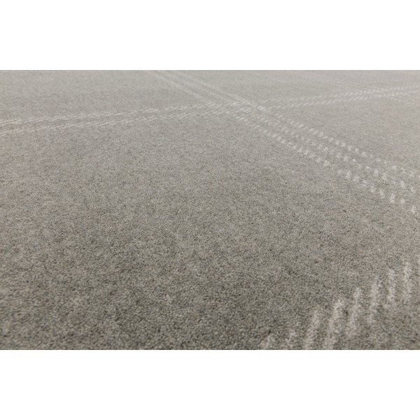 Covor gri deschis din lână 160x240 cm Calisia M Grid Prime – Agnella-image-3
