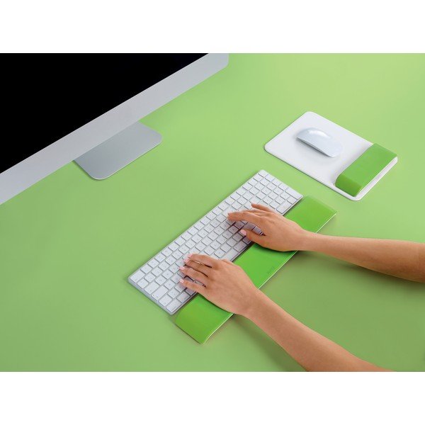 Suport pentru încheietura mâinii la tastatura Leitz WOW, alb-verde-image-4