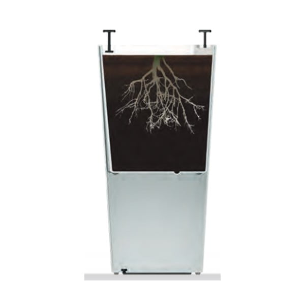 Ghiveci Gardenico Elise, înălțime 26 cm, maro mat-image-1