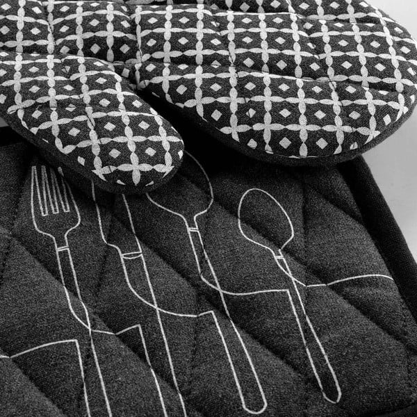 Mănuși de bucătărie 2 buc. din bumbac reciclat Cuisiline – douceur d'intérieur-image-2