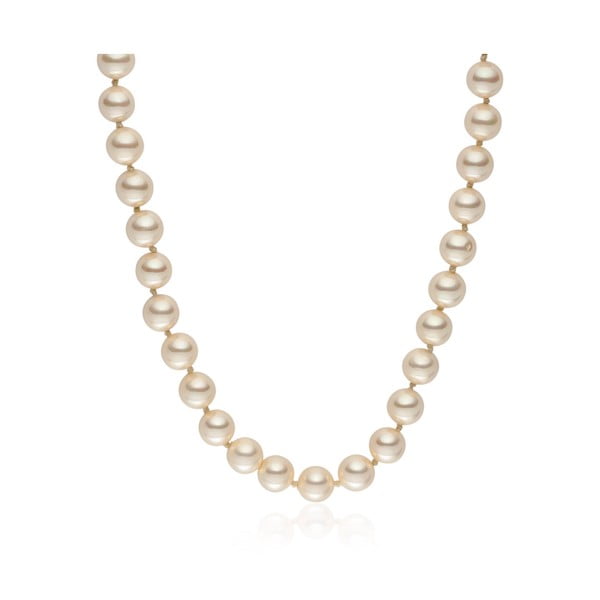 Colier cu perle galben deschis Pearls Of London Mystic, lungime 45 cm