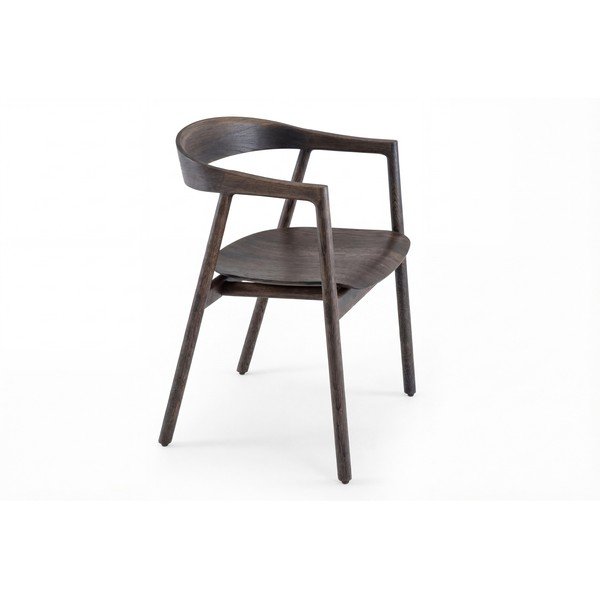 Scaun de dining maro din lemn  de stejar Muna – Gazzda-image-2