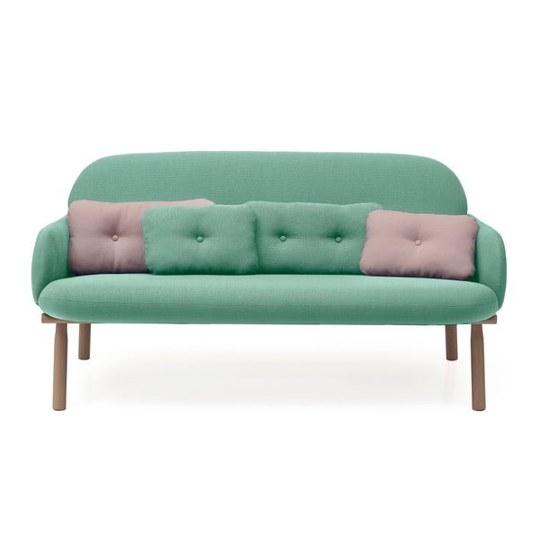 Canapea cu 4 perne decorative HARTÔ Georges, verde