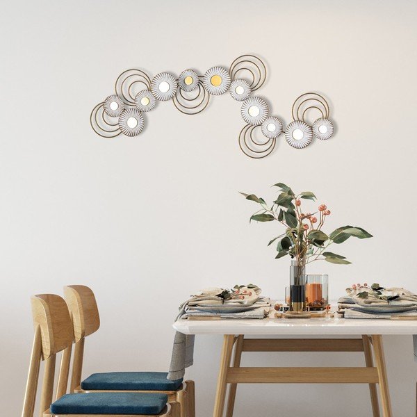 Decorațiune de perete din metal 101x41 cm – Wallity-image-2