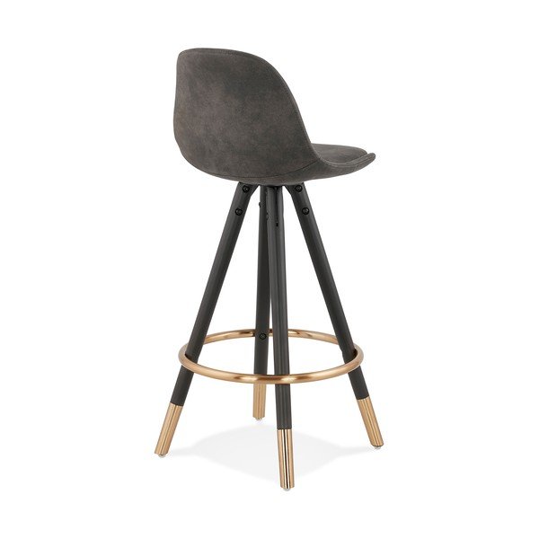 Scaun de bar Kokoon Bruce Mini, înălțime 65 cm, gri-image-1
