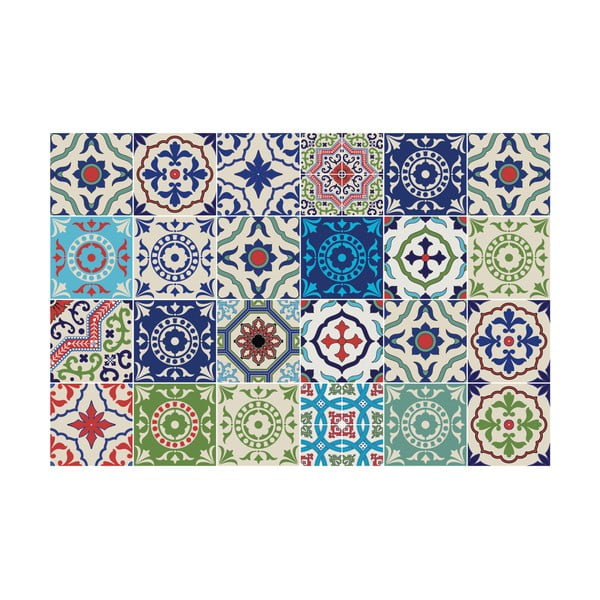 Set 24 autocolante Ambiance Azulejos Bachata, 90 x 60 cm