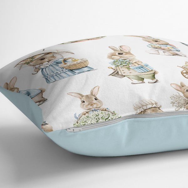 Față de pernă 43x43 cm cu model de Paști – Mila Home-image-1