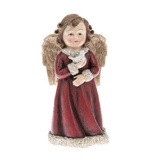 Statuetă de înger cu porumbel Dakls, înălțime 13 cm