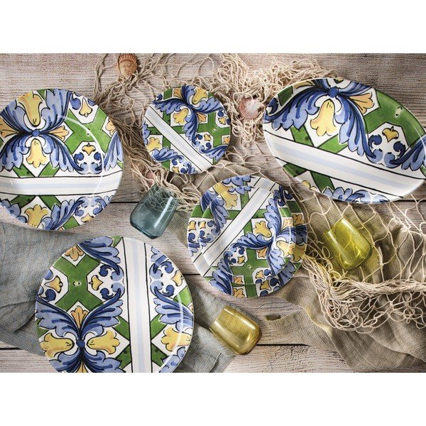 Set veselă cu 18 piese din ceramică Villa Altachiara Taormina-image-2