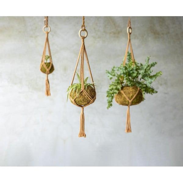 Suport suspendat pentru ghiveci de flori ø 14,5 cm Macramé – Esschert Design-image-1