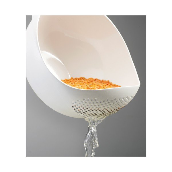 Bol cu strecurătoare Joseph Joseph Prep&Serve, lungime 29 cm, alb-image-3