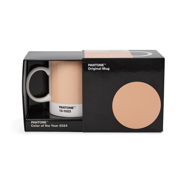 Cană din ceramică roz-portocaliu 375 ml Peach Fuzz 13-1023 – Pantone-image-2