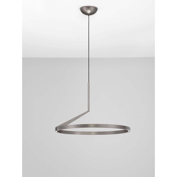 Lustră argintie LED cu intensitate reglabilă din aluminiu ø 60 cm Tilia – Nova Luce-image-4