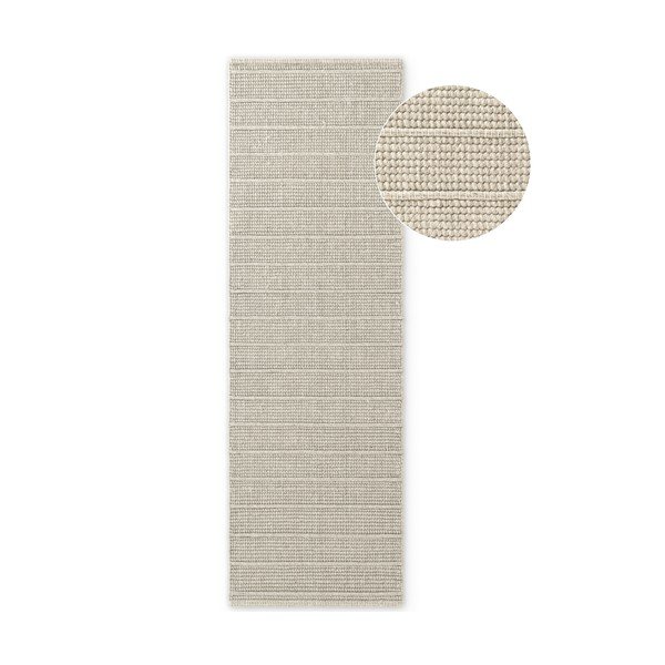 Covor tip traversă crem țesut manual din lână 80x250 cm Camden Parker – Ted Baker