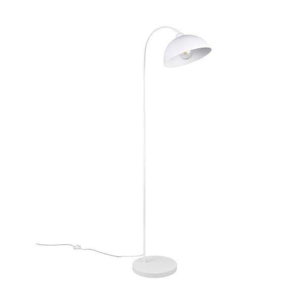 Lampadar alb cu abajur din metal (înălțime 170 cm) Sierra – Reality