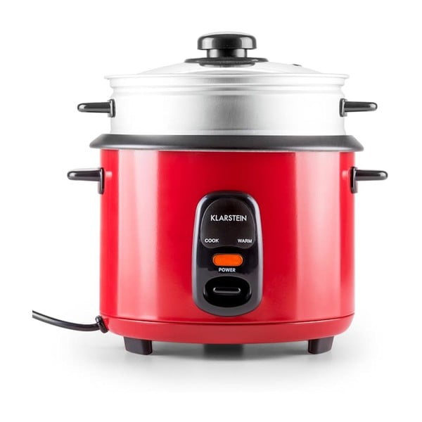 Cooker orez cu atașament de gătit la aburi Klarstein Osaka, 1 l, roșu-image-2