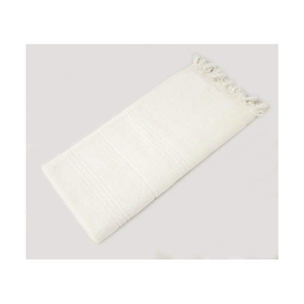 Prosop țesut manual din bumbac premium Turkish, 90 x 180 cm, alb