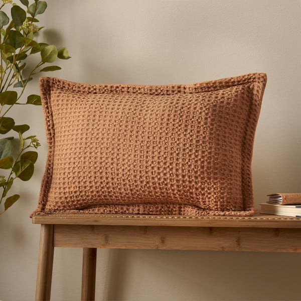 Pernă decorativă din bumbac 30x50 cm Jaipur Chunky Waffle – Pineapple Elephant-image-1