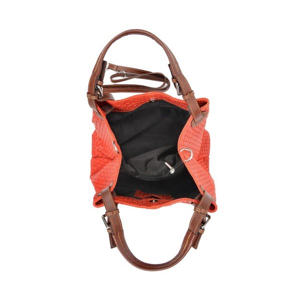 Geantă din piele, Isabella Rhea Ariya, roșu-image-3