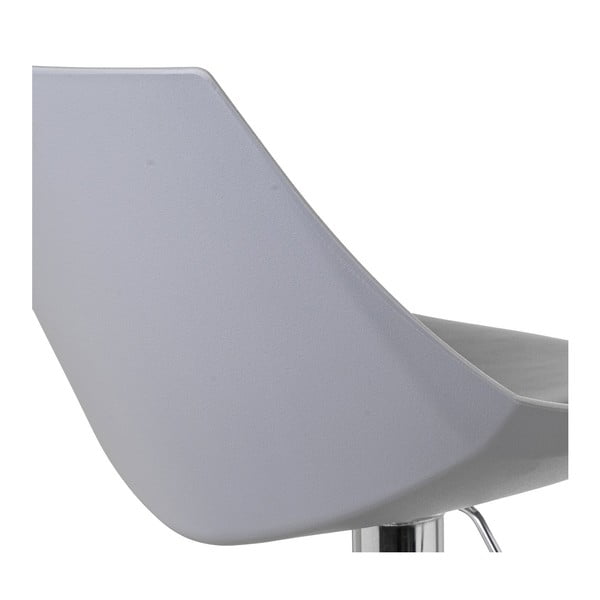 Scaune de bar gri cu înălțime ajustabilă 2 buc. din imitație de piele (înălțime șezut 56,5 cm) – Casa Selección-image-2