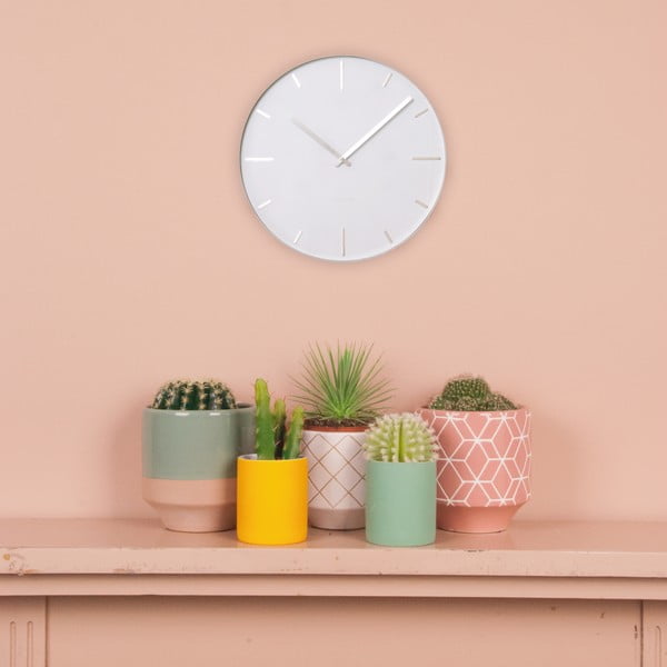 Ceas de perete Present Time Belt White-image-1