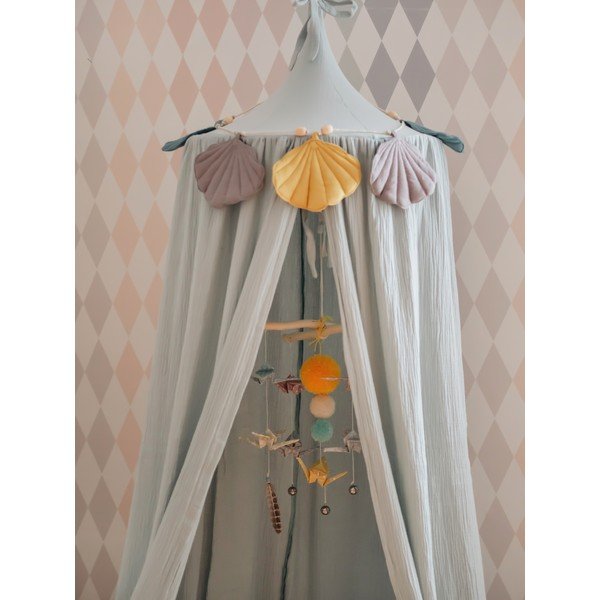 Baldachin de bumbac verde Mint - Moi Mili-image-3